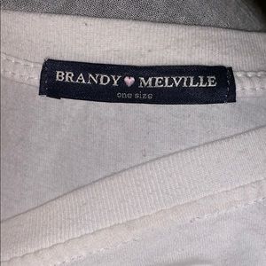 Brandy Melville Tops - White Brandy Melville T-Shirt Brandy Melville Tops - White Brandy Melville T-Shirt